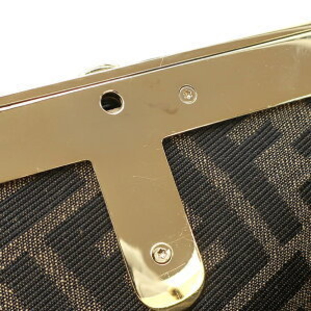 Fendi Clutch Bag First Python White Grey - image 7